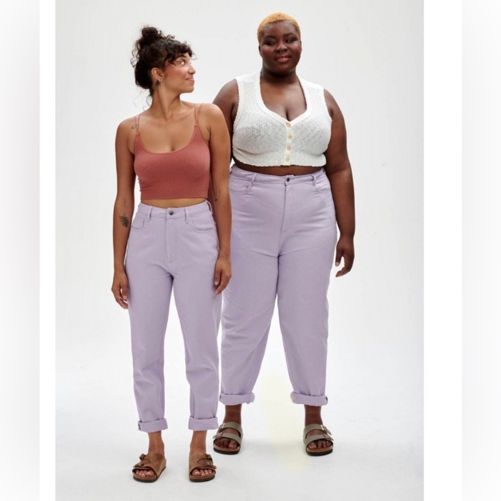 Lucy and Yak Dana Jeans Organic Twill - Violet (lavender) Size 32 R NWOTish